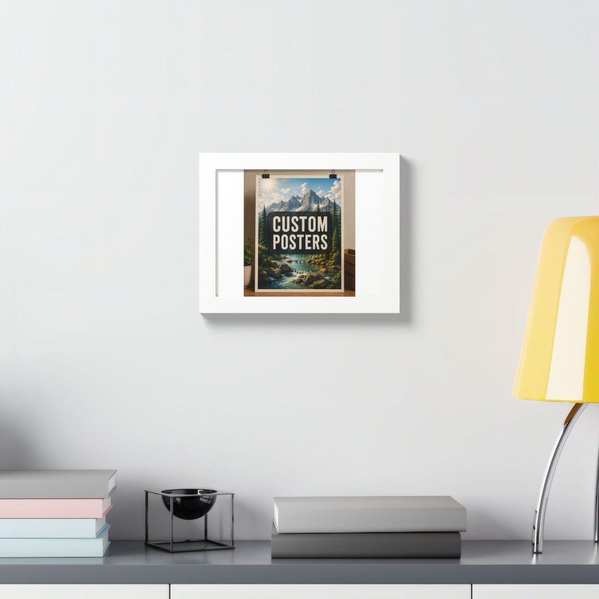 Custom Framed Photo Poster — Personalized Multi-Color Framed Print, Upload Your Own Photo