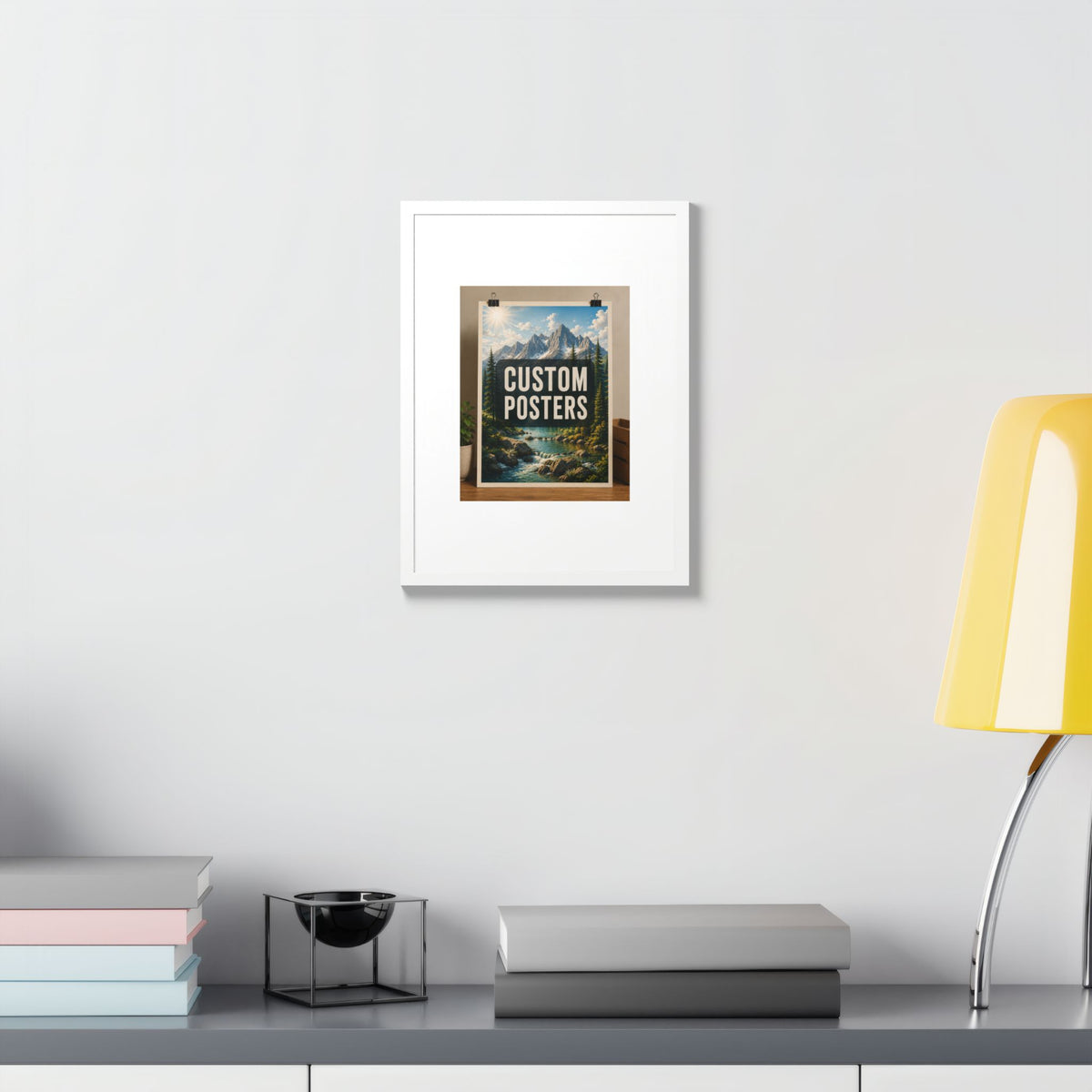 Custom Framed Photo Poster — Personalized Multi-Color Framed Print, Upload Your Own Photo