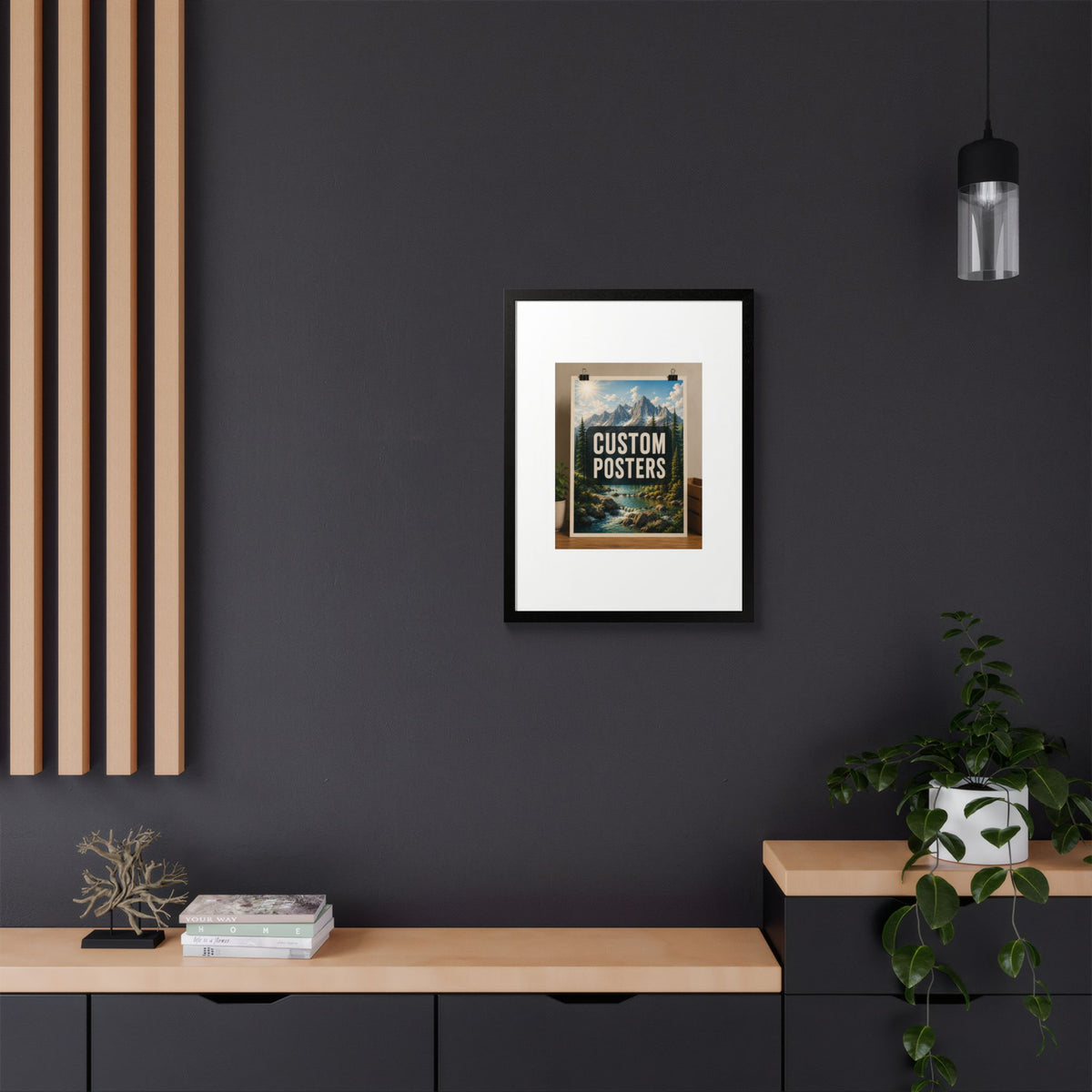 Custom Framed Photo Poster — Personalized Multi-Color Framed Print, Upload Your Own Photo