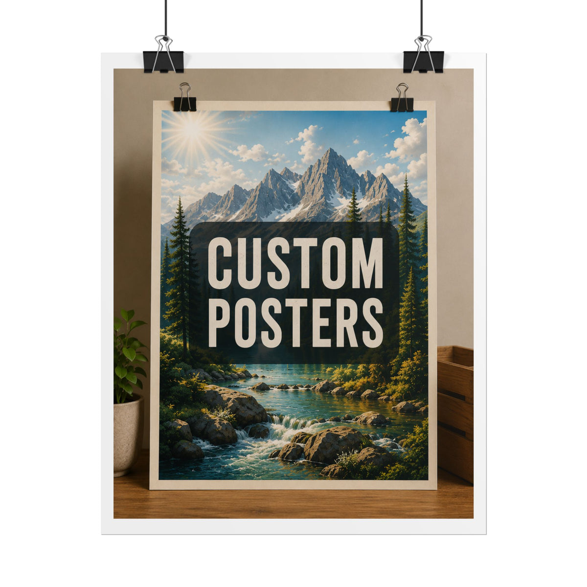 Custom Photo Poster — Personalized Rolled Print, Upload Your Own Photo