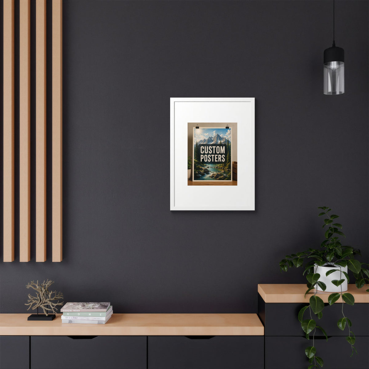 Custom Framed Photo Poster — Personalized Multi-Color Framed Print, Upload Your Own Photo