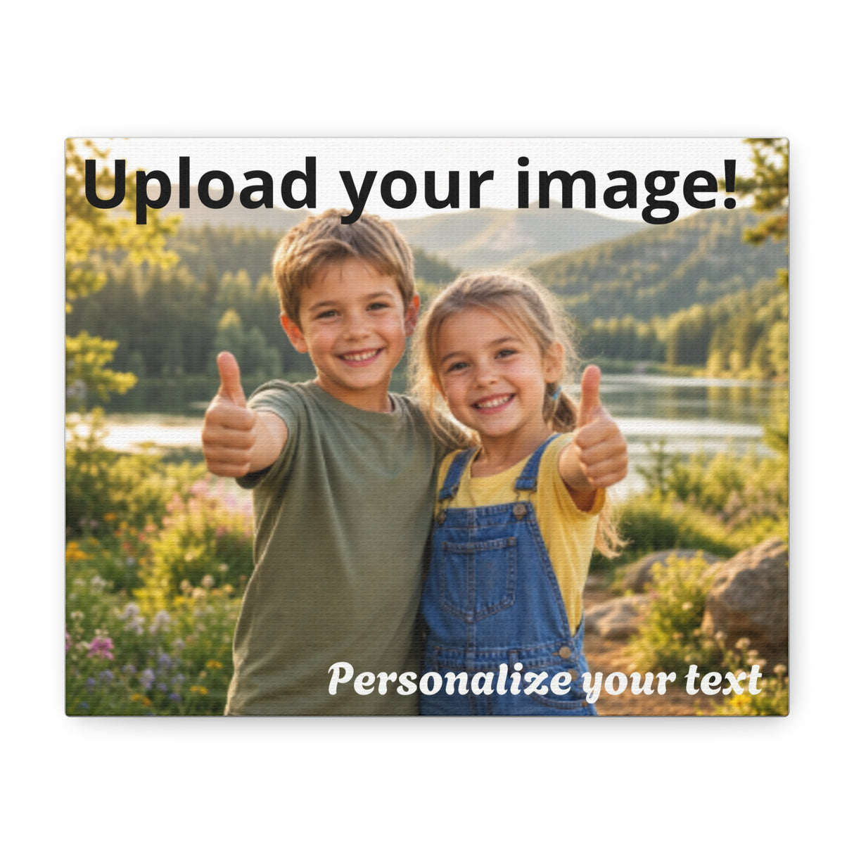 Personalized Stretched Canvas Print — Matte 1.25"