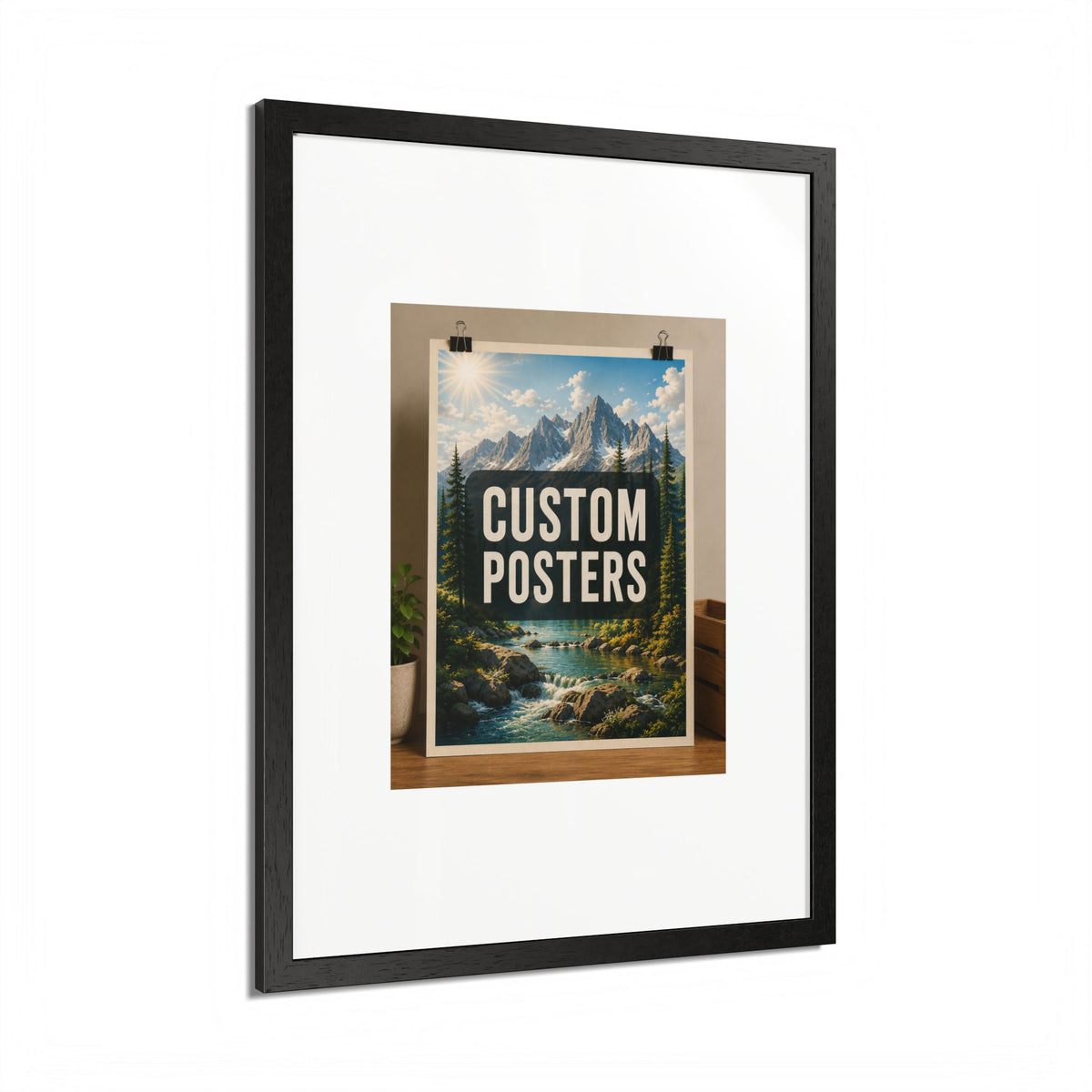 Custom Framed Photo Poster — Personalized Multi-Color Framed Print, Upload Your Own Photo
