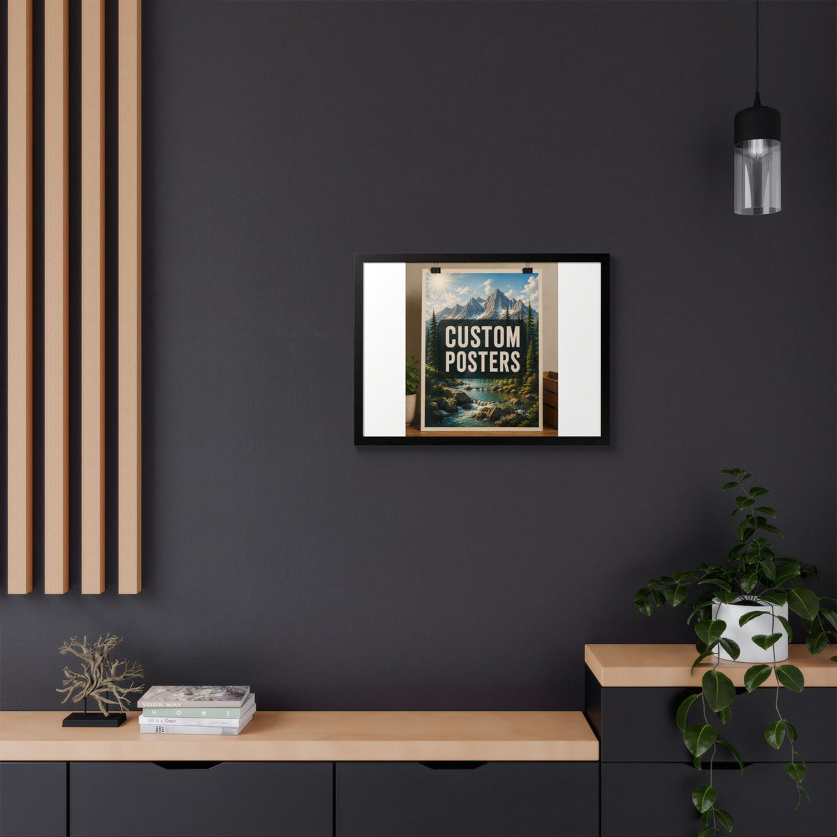 Custom Framed Photo Poster — Personalized Multi-Color Framed Print, Upload Your Own Photo