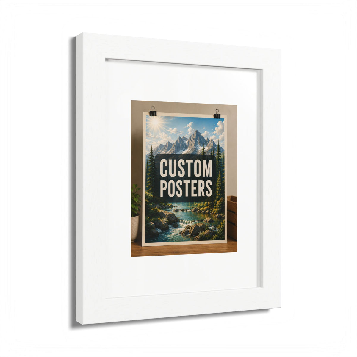 Custom Framed Photo Poster — Personalized Multi-Color Framed Print, Upload Your Own Photo