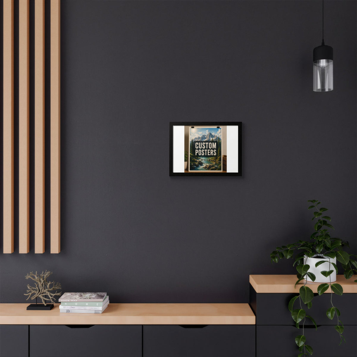 Custom Framed Photo Poster — Personalized Multi-Color Framed Print, Upload Your Own Photo