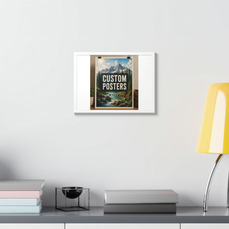 Custom Framed Photo Poster — Personalized Multi-Color Framed Print, Upload Your Own Photo