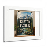 Custom Framed Photo Poster — Personalized Multi-Color Framed Print, Upload Your Own Photo