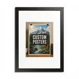 Custom Framed Photo Poster — Personalized Multi-Color Framed Print, Upload Your Own Photo