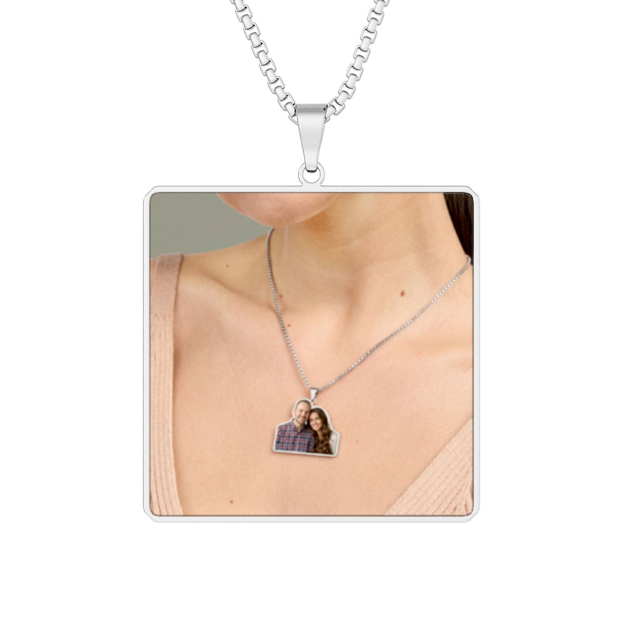 Custom Cut Photo Pendant