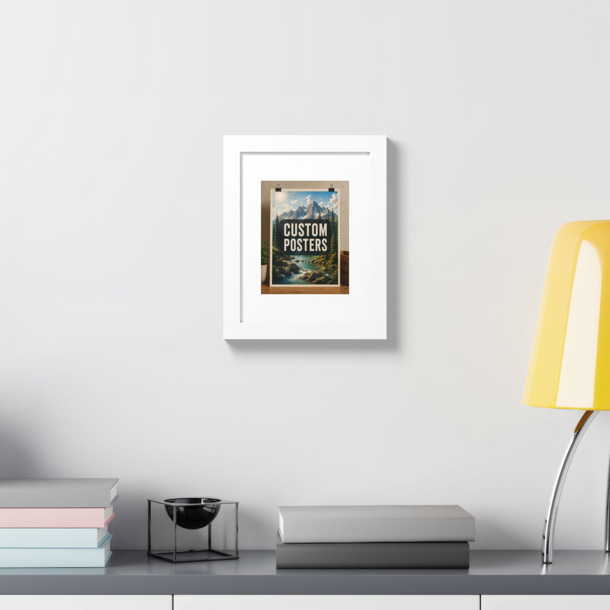 Custom Framed Photo Poster — Personalized Multi-Color Framed Print, Upload Your Own Photo