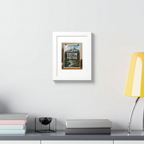 Custom Framed Photo Poster — Personalized Multi-Color Framed Print, Upload Your Own Photo
