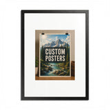 Custom Framed Photo Poster — Personalized Multi-Color Framed Print, Upload Your Own Photo