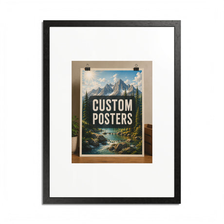 Custom Framed Photo Poster — Personalized Multi-Color Framed Print, Upload Your Own Photo