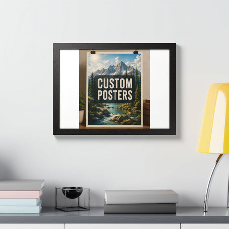 Custom Framed Photo Poster — Personalized Multi-Color Framed Print, Upload Your Own Photo