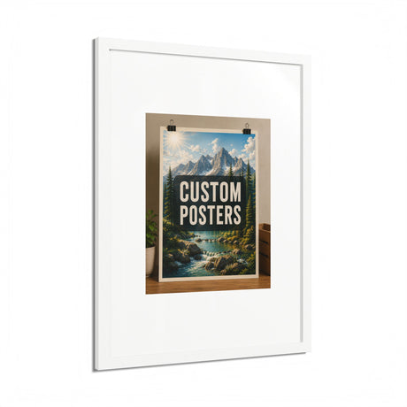 Custom Framed Photo Poster — Personalized Multi-Color Framed Print, Upload Your Own Photo