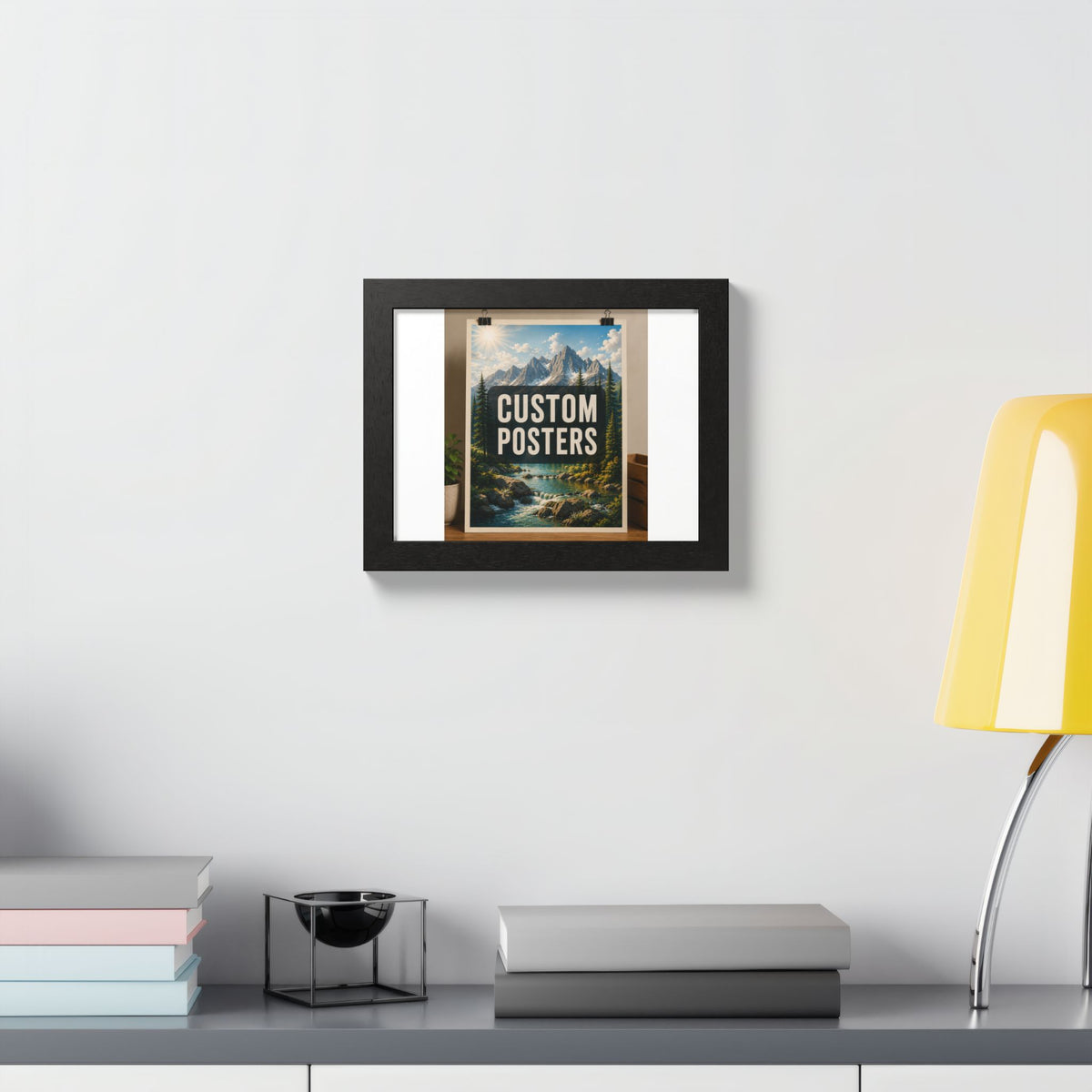 Custom Framed Photo Poster — Personalized Multi-Color Framed Print, Upload Your Own Photo