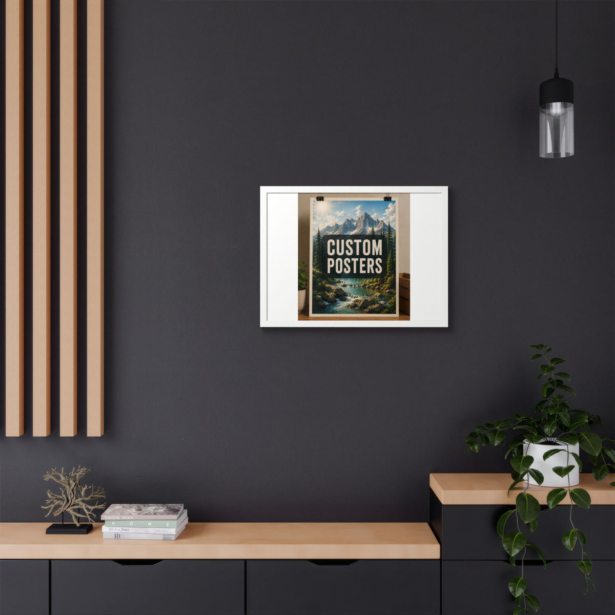 Custom Framed Photo Poster — Personalized Multi-Color Framed Print, Upload Your Own Photo