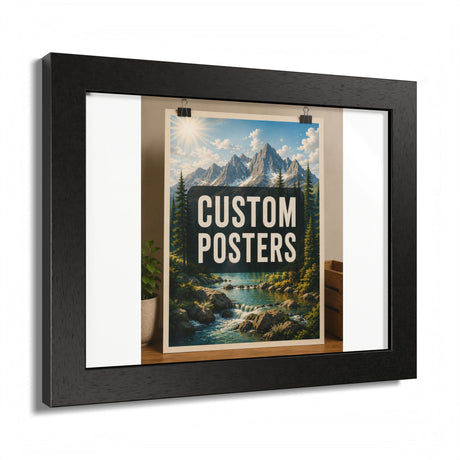 Custom Framed Photo Poster — Personalized Multi-Color Framed Print, Upload Your Own Photo