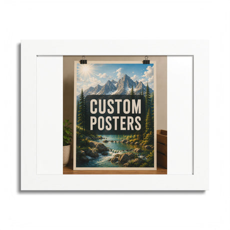 Custom Framed Photo Poster — Personalized Multi-Color Framed Print, Upload Your Own Photo