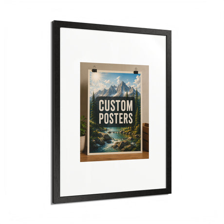 Custom Framed Photo Poster — Personalized Multi-Color Framed Print, Upload Your Own Photo