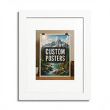 Custom Framed Photo Poster — Personalized Multi-Color Framed Print, Upload Your Own Photo