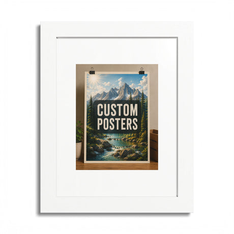 Custom Framed Photo Poster — Personalized Multi-Color Framed Print, Upload Your Own Photo