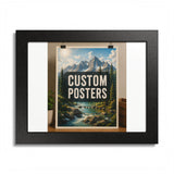 Custom Framed Photo Poster — Personalized Multi-Color Framed Print, Upload Your Own Photo