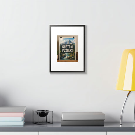 Custom Framed Photo Poster — Personalized Multi-Color Framed Print, Upload Your Own Photo
