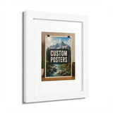 Custom Framed Photo Poster — Personalized Multi-Color Framed Print, Upload Your Own Photo