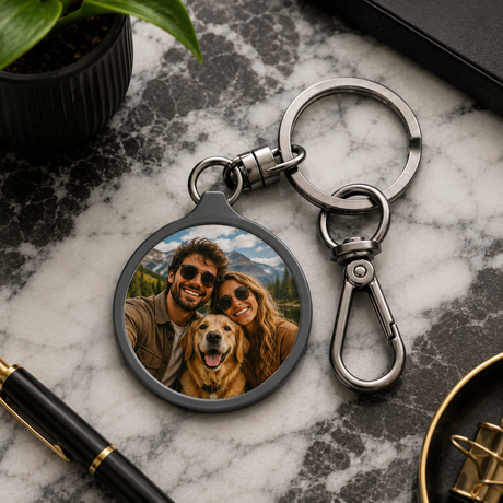 Personalized Round Keychain