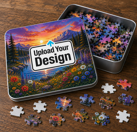 Custom Photo Jigsaw Puzzle with Tin - Personalized 252-Piece Gift