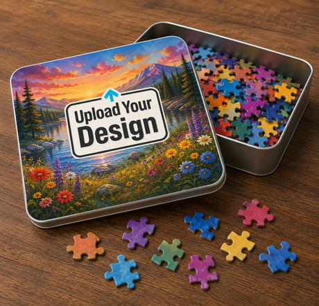 Custom Photo Jigsaw Puzzle with Tin - Personalized 252-Piece Gift